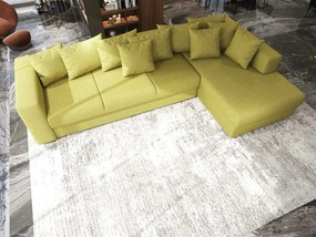 Colțar extensibil dumonde cu ladă de depozitare si sezut confortabil din spuma high-density, Gloria Enjoy Green II 320x183 cm