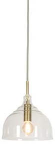 Lustra, Pendul elegant din sticla Brussels transparent/gold, round