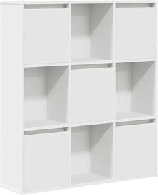 vidaXL Bibliotecă, alb, 89x24x101,5 cm, lemn prelucrat