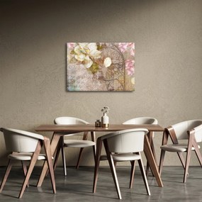 Tablou - Ornament de flori (70x50 cm)