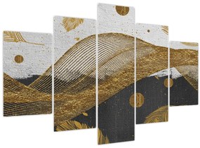 Tablou - Pene aurii (150x105 cm)