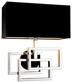Aplica design LUX Windolf nickel/ negru 111607 HZ
