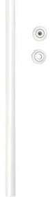 Bară telescopică pentru perdea duș Wenko, ø 2 cm; lungime 110 - 185 cm, alb