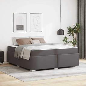vidaXL Cadru de pat Altele Gri 180 x 200 cm Piele artificială