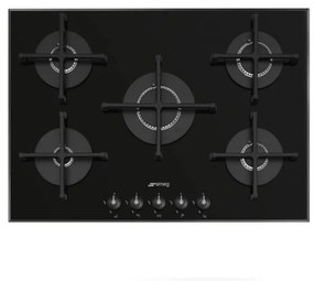 Plita incorporabila pe gaz Smeg Linea Aesthetic PV175B3, 70/75 cm