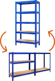 Raft cu capacitate mare HEAVY, max. 875kg, 90x40x180cm, albastru Monzana