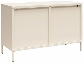 Vitrină crem din metal 100x64x40 cm Luna – Støraa