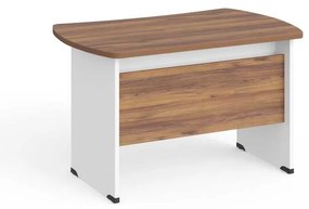 Masa de birou Manager 120 x 85 cm, nuca warmia / alb