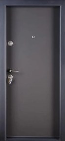 Usa metalica intrare apartament placata cu MDF Gri Antracit - Mega EKO P+ 9000 ST