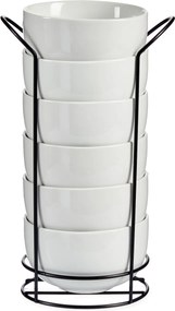 Set boluri pentru supă pe suport metalic, 800 ml