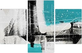 Tablou - Abstract turcoaz (90x60 cm)
