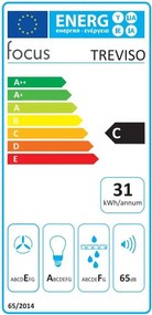Hotă de bucătărie Treviso, lățime 60 cm
