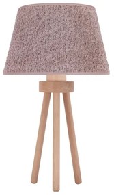 Lampă de masă Duolla BOUCLE 1xE27/15W/230V d. 28 cm maro/lemn