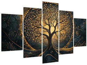 Tablou – Arbore cu aură aurie (150x105 cm)
