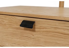 Cuier din lemn de stejar, cu oglindă Woodman Tripod