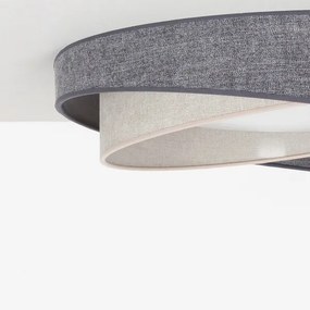 BRILAGI- LED corp de iluminat dimabil VELVET TWIST LED/36W/230V CCT Ø 65 cm WT gri/crem. + telecomandă