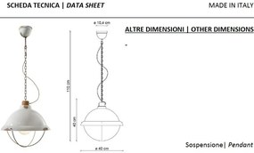 Lustra design retro realizata manual din ceramica INDUSTRIAL