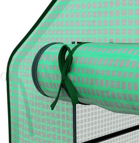 Outsunny Bătătură de înlocuire pentru seră de grădină 140 x 213 x 190 cm cu fereastră, ușă anti-UV pentru grădină - Verde | Aosom Romania