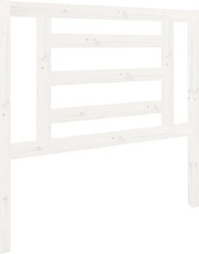 vidaXL Tăblie de pat, alb, 96x4x100 cm, lemn masiv de pin