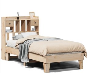 vidaXL Cadru de pat fără saltea, 90x200 cm, lemn masiv pin