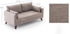 Canapea bej 177 cm Bella – Balcab Home