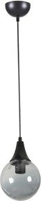 Lustra 846STL5231, negru, metal, 15x25x70 cm