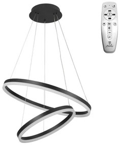 Lustră LED dimabilă pe cablu Brilagi CIRCLE LED/70W/230V 3000-6500K negru + telecomandă