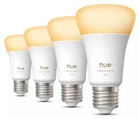 Set 4x becuri LED reglabile Philips Hue White Ambiance E27, 6W, 230V, 1000-20000K