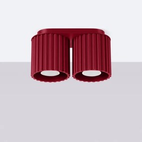 Sollux SL.1820 - Spot AURA 2x GU10/10W/230V, roșu