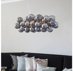 Lustră pe cablu ByRydens 4200880-4505 GROSS BAR 8xG9/5W/230V fumuriu/negru