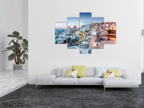 Tablou - Amurg în Santorini (150x105 cm)
