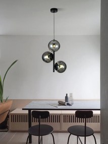 Lustra N6804-3 abajururi elegante, finisaj negru