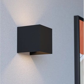 Eglo RINCINE 74115-LED lampă de exterior pentru perete/tavan cu senzor LED/2,2W/5V IP44 negru