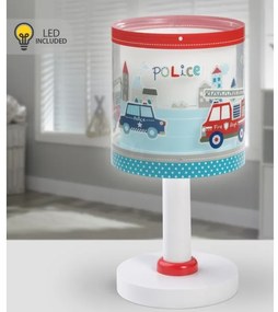 Dalber 60611N – lampă de veghe LED pentru copii POLICE, 1xG4/4W/230V, multicoloră