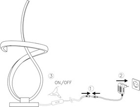 Lampă LED de masă ONLI KIRA LED/10W/230V 4000K 28 cm auriu