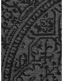 Covor pentru exterior și interior alb-negru rotund ø 160 cm Duet Kona – NORTHRUGS