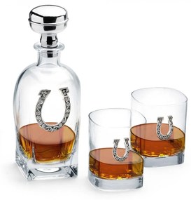 Set Whisky Sticla si 2 pahare Lux by Chinelli Italy