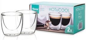 Pahare Termo espresso 4Home Hot&Cool 80 ml, 2 buc.