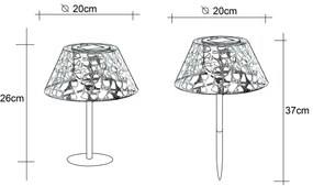 Corp de iluminat LED solar Globo 33648 SOLAR LED/0,06W/3V 3000K IP44