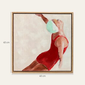 HOMCOM Set de 2 Tablouri pe Pânză, Artă Murală Modernă, Imprimare Artistică de Perete pentru Sufragerie și Salon cu Cârlige Incluse, 40x40 cm | Aosom Romania