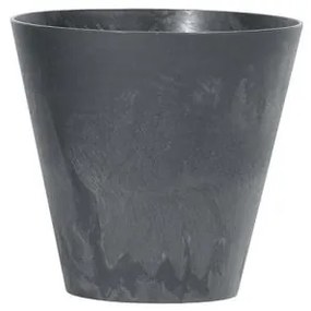 Ghiveci decorativ de flori, rotund, antracit, 7 L, 25x23.3 cm, Tubus Beton