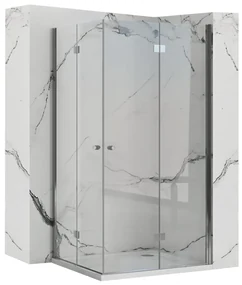 Cabina de dus pliabil Fold N2 Modul Crom 80x110cm, Rea