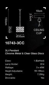 Lustra/pendul design elegant Belle 3LT