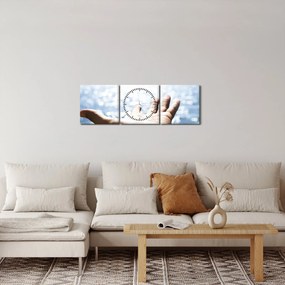 Tabloul cu palma deschisă (cu ceas) (90x30 cm)
