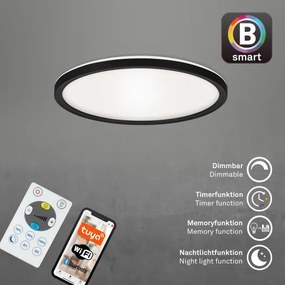 Plafonieră LED dimabilă SLIM LED/18W/230V Wi-Fi Tuya Briloner 7058-015 + telecomandă