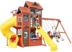 Complex de joaca din lemn Canyon Ridge Kidkraft F25715C