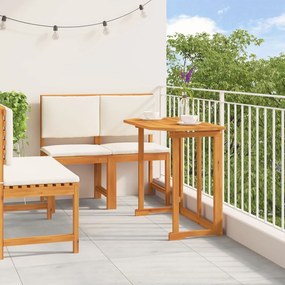 vidaXL Set Bistro de Grădină 3 pcs Maro lemn masiv de acacia