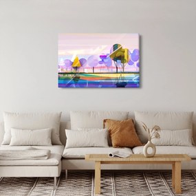 Tablou - Peisaj, abstracție (90x60 cm)