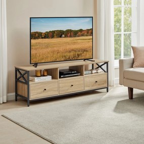 Comoda TV TAYLOR SONOMA cu rafturi si sertare, 147x40cm