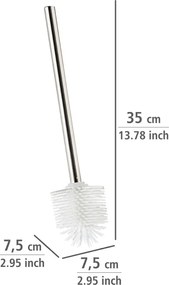 Perie WC cu mâner din oțel inoxidabil Wenko